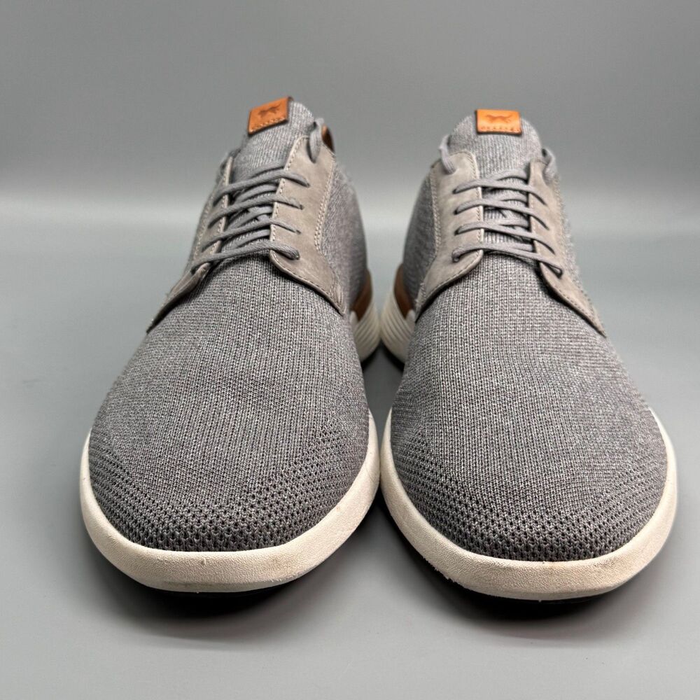 Wolf & Shepherd SwiftKnit Men's 11 Gray White Mesh Low Top Derby Sneakers Shoes - Picture 2 of 10